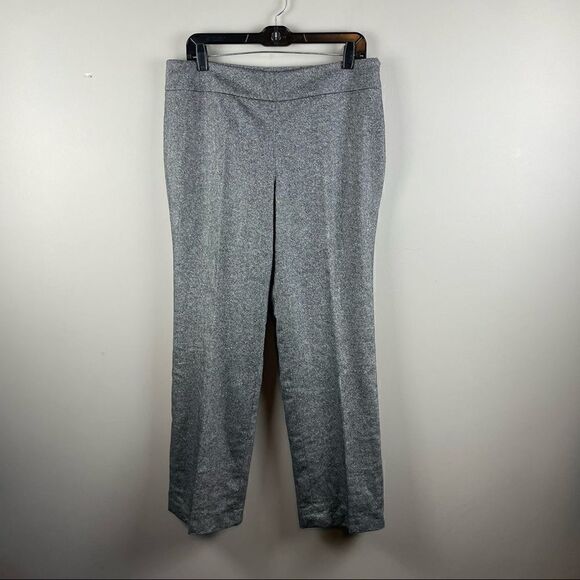 Talbots classic side zip speckled grey trouser pants petite 12 - Picture 1 of 9